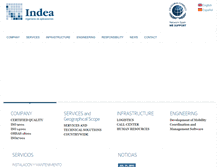 Tablet Screenshot of indeaingenieria.com